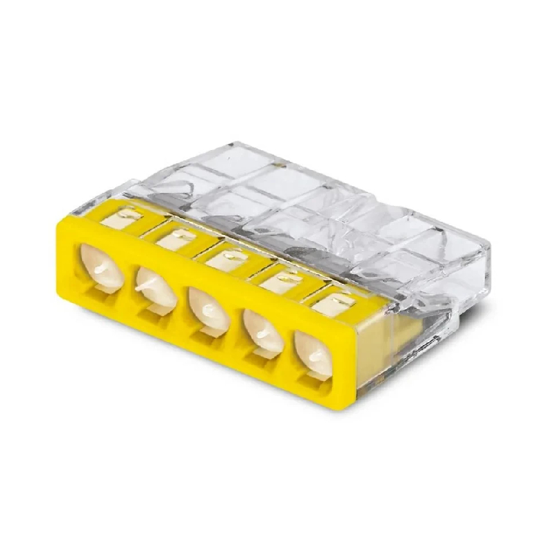 2273-245 Клемма соед. 5-пров. (24А) (с пастой) WAGO (100) NEW