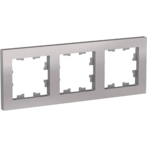 А407 Рамка 3-ная "ATLAS" алюминий ATN303 (15)