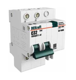 АВДТ (АД12)  2P  20А 30мА (4)  DEKraft *