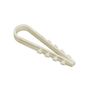 Дюбель-хомут 19-25мм нейлон бел. UNIT (100)