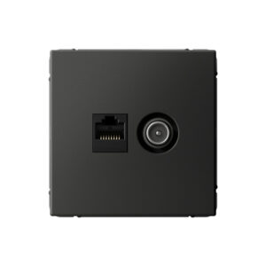 G171 Роз. 2-ная TV комп. RJ45 5Е "ARTGALLERY" базальт GAL1489 (5)