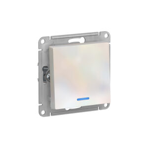 G385 Выкл 1 кл с инд 10А с/у б/рамки "ATLAS" жемчуг ATN413 (10)