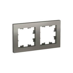 K018 Рамка 2-ная "ATLAS" СТАЛЬ ATN902 (5)