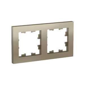 K040 Рамка 2-ная "ATLAS" ШАМПАНЬ ATN502 (10)