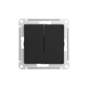 K091 Выкл. AQUA 2 кл IP44 мех. "ATLAS" КАРБОН ATN441051   (5) NEW