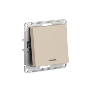 К093 Выкл 1 кл с инд 10А с/у б/рамки ATLAS ПЕСОЧНЫЙ ATN1213