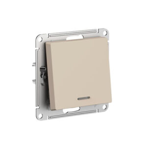 К099 Переключ. 1 кл с инд 10А с/у б/рамки ATLAS ПЕСОЧНЫЙ ATN1263