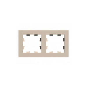 К108 Рамка 2-ная ATLAS ПЕСОЧНЫЙ ATN1202 (5)