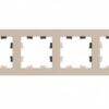 К110 Рамка 4-ная ATLAS ПЕСОЧНЫЙ ATN1204 (5)