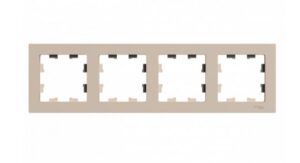 К110 Рамка 4-ная ATLAS ПЕСОЧНЫЙ ATN1204 (5)
