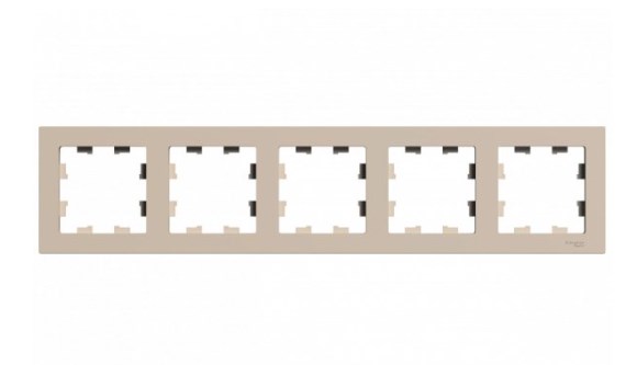 К111 Рамка 5-ная ATLAS ПЕСОЧНЫЙ ATN1205 (5)