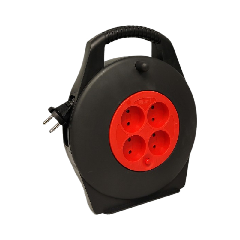 Катушка (4места 2p 2х1мм2, 10А/1,3кВт/220В с термозащитой IP20) UNIT 10м (1) NEW