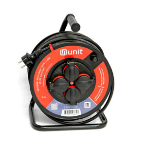 Катушка (4места  2p+pe H05RR-F 3х2,5мм2, 16А/3,5кВт/220В с термозащитой IP44) UNIT 40м. (1) NEW