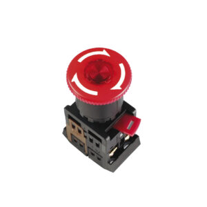 Кнопка ANE-22 (грибок с фиксац.красн.неон) IEK (10/200)