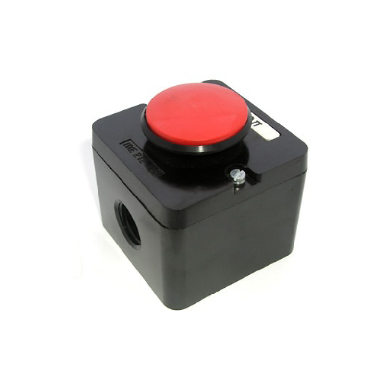 Кнопка ПКЕ 222-1 (грибок красный)