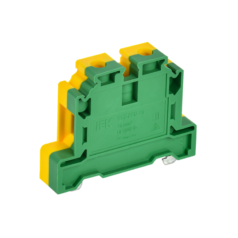 Колодка клеммная CTS-PEN земля 16мм2 желто-зеленая IEK