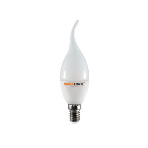LED ЛАМПА CF37 "Свеча на ветру" 10W 900Lm 230V 6500K E27 MEGALIGHT (10/100)