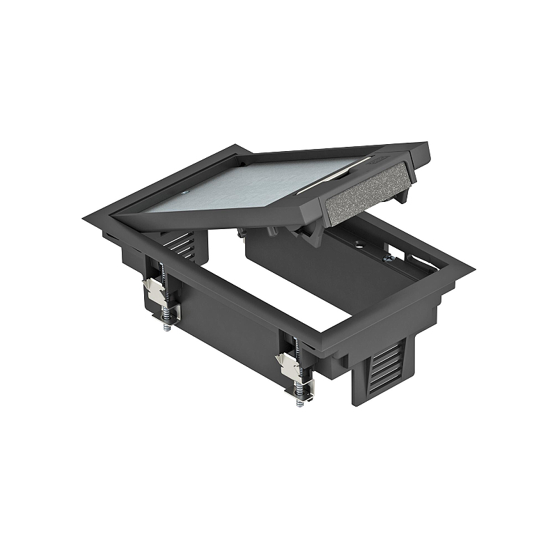 Лючок GES2U для 3 роз. Modul45 (для 1xUT3 арт. 7408723) полиамид, черный E-PRO