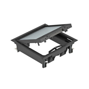 Лючок GES4-2Uдля 6 роз. Modul45 (для 2xUT3 арт. 7408723) полиамид, черный E-PRO