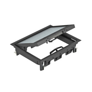 Лючок GES6-2U для 9 роз. Modul45 (для 3xUT3 арт. 7408723) полиамид, черный  E-PRO