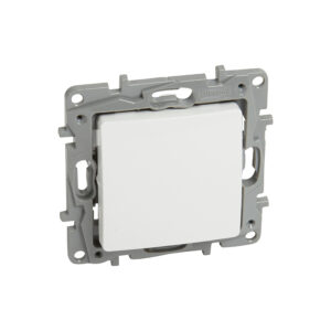 NILOE Переключатель 1-клавишный, безвинтовые зажимы Белый Legrand E-PRO