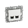 NILOE Розетка 2XRJ45 CAT6 UTP Белый Legrand E-PRO