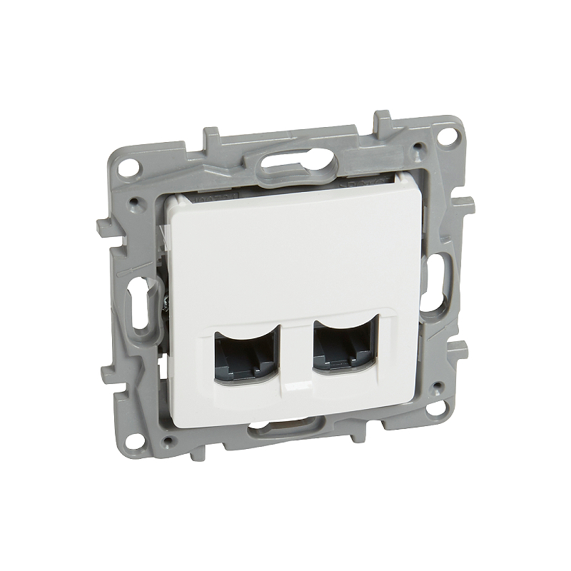 NILOE Розетка 2XRJ45 CAT6 UTP Белый Legrand E-PRO