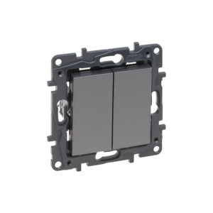 Переключ. 2 кл 10А с/у б/рамки NLST сталь 863408 Legrand (10)