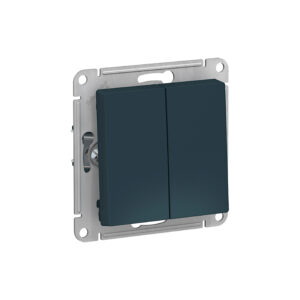 Переключ.. 2-кл, сх.6/2, 10АХ, механизм, изумруд "ATLAS"