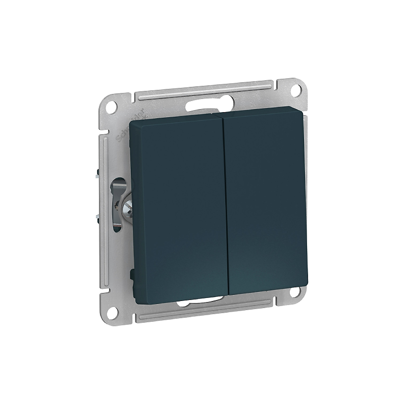 Переключ.. 2-кл, сх.6/2, 10АХ, механизм, изумруд "ATLAS"