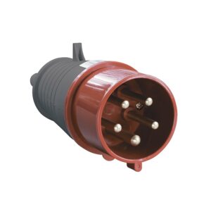 Переносная вилка 025 3р+ре+n 32А 380В IP 44 UNIT (10/60)