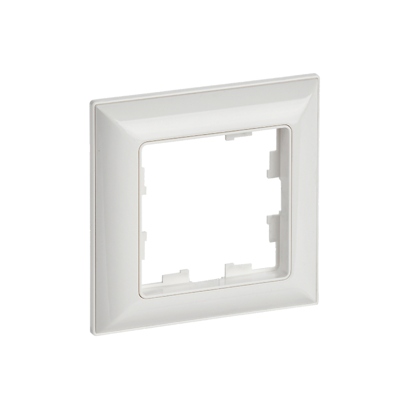 Рамка 1-мест. "BRITE" бел./бел. IEK (1/100)