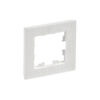 Рамка 1-мест. "BRITE"  бел. рифленый  IEK  (1/100)