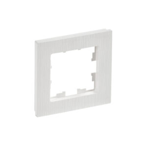 Рамка 1-мест. "BRITE"  бел. рифленый  IEK  (1/100)