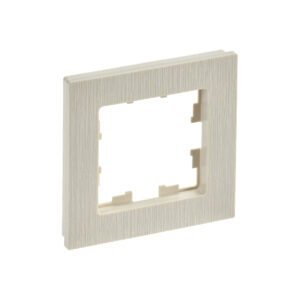Рамка 1-мест. "BRITE"  беж. рифленый  IEK  (1/100)