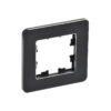 Рамка 1-мест. "BRITE"  металл черн. RE  IEK  (1/100)