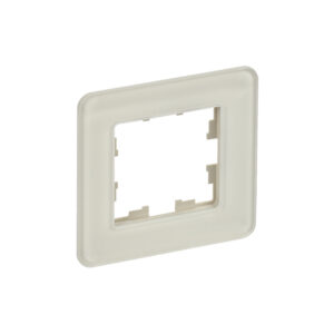 Рамка 1-мест. "BRITE"  стекло песчаный RE  IEK  (1/100)