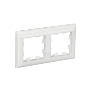 Рамка 2-мест. "BRITE"  бел./бел.  IEK  (1/100)