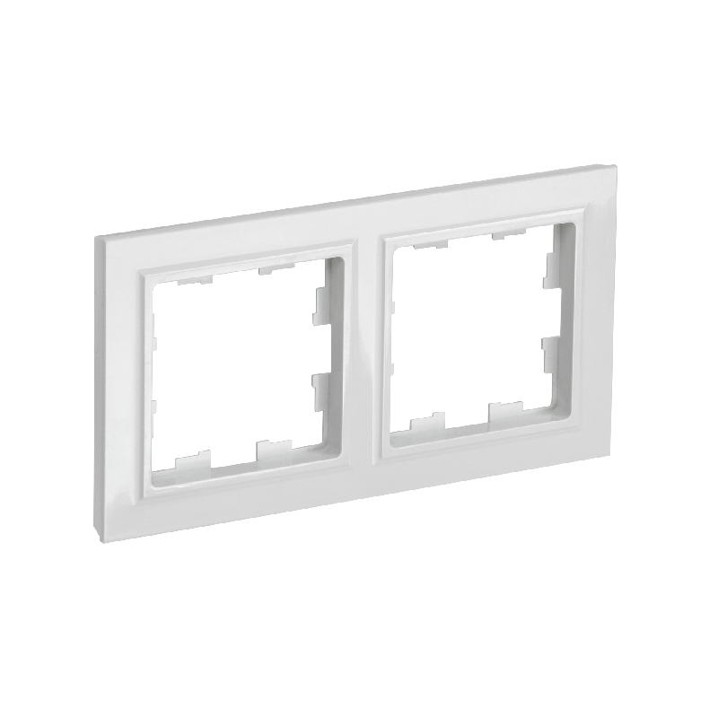 Рамка 2-мест. "BRITE" белый (1/100)