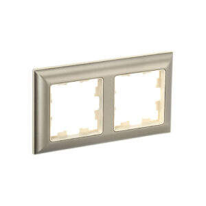 Рамка 2-мест. "BRITE"  беж./шамп.  IEK  (1/100)