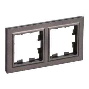 Рамка 2-мест. "BRITE" темная бронза (1/100)