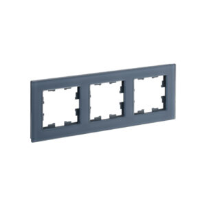 Рамка 3-мест. "BRITE"  стекло маренго матовый  IEK  (1/50)