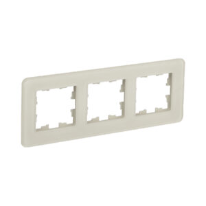 Рамка 3-мест. "BRITE"  стекло песчаный RE  IEK  (1/50)