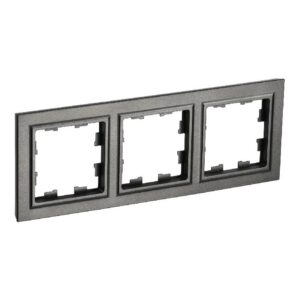 Рамка 3-мест. "BRITE" темная бронза (1/100)