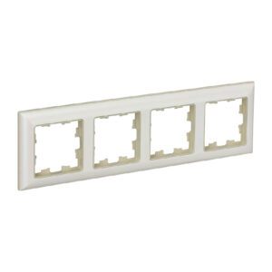 Рамка 4-мест. "BRITE" бежевый (1/100)
