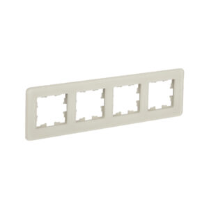 Рамка 4-мест. "BRITE"  стекло песчаный RE  IEK  (1/50)