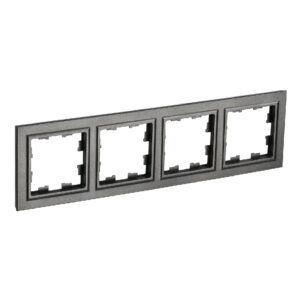 Рамка 4-мест. "BRITE" темная бронза (1/100)