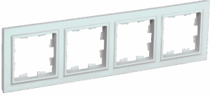 Рамка 4-мест. "BRITE" жемчуг (1/100)