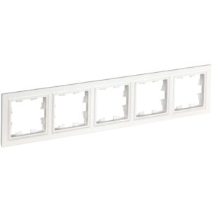 Рамка 5-мест. "BRITE" белый (1/100)