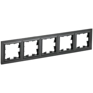 Рамка 5-мест. "BRITE" черный (1/100)